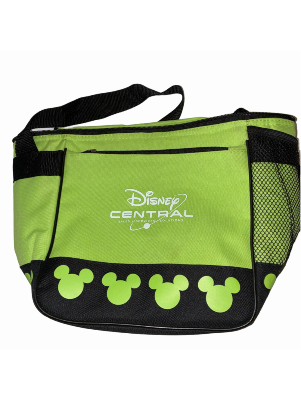 Disney Mickey Travel Insulated Lunch Bag Lime Green Black